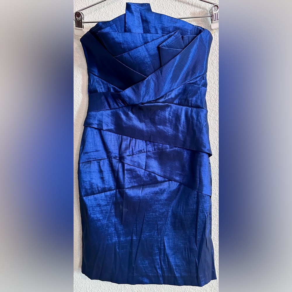 C. Luce Elegant Sapphire Mini Dress